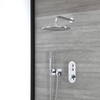 Unterputz-Duschsystem mit Thermostat – mit 300mm rundem Duschkopf und Handbrauseset – Chrom – Idro