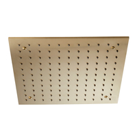 Unterputz-Regenduschkopf zur Deckenmontage eckig 400mm – satiniertes Gold – Ayanna