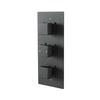 Unterputz-Thermostat für 2 Verbraucher in Schwarz - Duscharmatur - Preto Hudson Reed