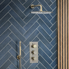 Unterputz-Thermostat für 2 Verbraucher,  Regendusche,  Duschkopf & Handbrause,  Antikes Messing/Gold Finish Gold - Mont Hudson Reed