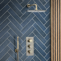 Unterputz-Thermostat für 2 Verbraucher,  Regendusche,  Duschkopf & Handbrause,  Antikes Messing/Gold Finish Gold - Mont Hudson Reed