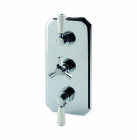 Unterputz-Thermostat Retro für 3 Verbraucher Chrom - RAK Washington x Hudson Reed