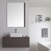 Unterschrank (510mm x 1000mm) mit rechteckigem Aufsatzwaschbecken – Mattgrau - Newington