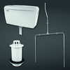 Urinal Unterputz-Spülkasten (2 Urinale) 9L Spülmenge – Automatische Spülung - RAK x Hudson Reed
