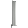 Vertikal Gliederheizkörper 1500 x 293mm 822W,  2 Säulen Weiß - Nostalgie Röhrenheizkörper - Regent von Hudson Reed