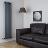 Vertikal Heizkörper 160 x 35, 4cm 958W Einlagig Anthrazit - Design Paneelheizkörper - Savy von Hudson Reed