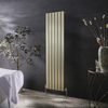 Vertikaler Design Heizkörper 160cm x 45cm in Gold-Finish,  einlagig - Delta Hudson Reed