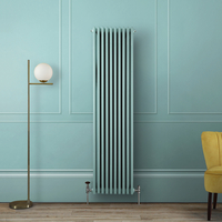Vertikaler Gliederheizkörper (3-Säulen),  in Glacier Blue - Größe wählbar – Regent Hudson Reed