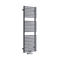 Vertikaler Handtuchheizkörper Mittelanschluss in Anthrazit,  362 Watt 120cm x 40cm - Magera Hudson Reed