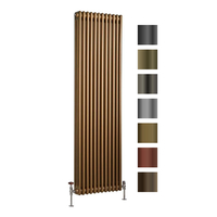 Vertikaler Röhrenheizkörper (3-säulig),  H 180cm,  Breite wählbar - Auswahl an metallischen Farbtönen – Regent Hudson Reed