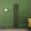 Vertikaler Säulenheizkörper 3-lagig - Fern Green,  von 180cm x 29cm – Regent Hudson Reed