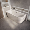 Vorwand-Badewanne abgerundet mit 2 Rückenschrägen 170cm x 75cm – Otterton Hudson Reed