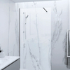 Walk-In Duschwand mit Profil und Stützarm in Grau – von 600mm - RAK Feeling x Hudson Reed