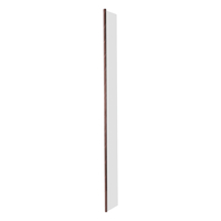 Walk-In Seitenpaneel 30cm mit Scharnier,  in mattem Kupfer - Vara Hudson Reed