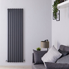 Wandheizkörper Warmwasser 160cm x 47cm 1638W Vertikal Doppellagig Anthrazit - Revive,  von Hudson Reed