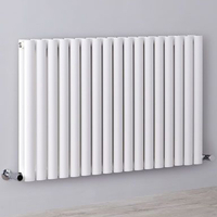 Wandheizkörper Weiß,  Warmwasser 1584W 635x1000mm Seitenanschluss,  2-lagig - Revive Hudson Reed
