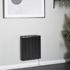 Wandheizung Elektro mit Keramikkern für Smart Life-App 1500W,  570mm x 534mm Schwarzes Design - Kera Hudson Reed