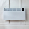 Wandheizung mit Smart Konvektor & Stecker,  Elektrisch 420mm x 835mm 2000 Watt Weiß - Elio – ECOSO by Hudson Reed