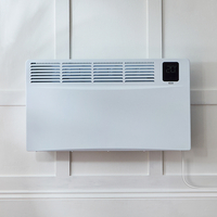 Wandheizung mit Smart Konvektor & Stecker,  Elektrisch 420mm x 835mm 2000 Watt Weiß - Elio – ECOSO by Hudson Reed