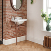 Waschbecken mit Gestell in Kupfer 515mm x 300mm,  2 Hahnlöcher – Richmond Hudson Reed