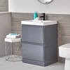 Waschtisch mit Unterschrank 600mm Grau - Daxon