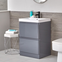 Waschtisch mit Unterschrank 600mm Grau - Daxon