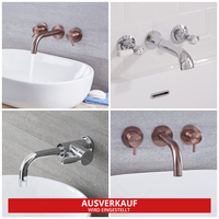 Waschtischarmatur zur Wandmontage – wählbares Design und Farbe