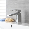 Wasserfall Einhebelmischer 14cm hoch für Waschtisch Modern Chrom Eckig - Wick,  von Hudson Reed
