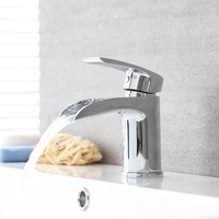 Wasserfall Einhebelmischer für Waschbecken Modern Chrom 14, 5cm hoch - Razor,  von Hudson Reed