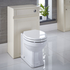 WC-Einheit mit Standtoilette,  Spülkasten und Sitz 520mm Elfenbein - Charlton