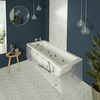 Whirlpool-Badewanne,  170 x 70cm – inkl. 6 Wasserdüsen - Hudson Reed