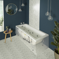 Whirlpool-Badewanne,  170 x 70cm – inkl. 6 Wasserdüsen - Hudson Reed