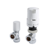 Winkelventilset mit Thermostat für 15mm Kupferrohr Weiß,  von Hudson Reed