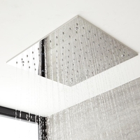 XL 50x50cm Regenbrause Deckeneinbau Edelstahl Chrom - Kubix,  von Hudson Reed