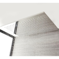 XXL Regendusche Decken-Duschkopf 80x50cm aus Edelstahl - Kubix von Hudson Reed