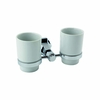 Zahnputzbecher Retro Doppel Chrom - RAK Washington x Hudson Reed