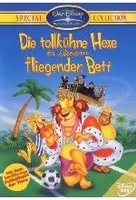 Die tollkühne Hexe in ihrem fliegendem Bett
