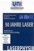 Uni Auditorium - 50 Jahre Laser - Laserphysik