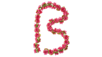 Basil Blumengirlande Flower Garland FUCHSIA