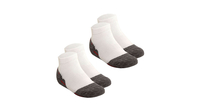 B.O.C. LINE Doppelpack Socken WEISS-GRAU 35-38