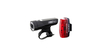 Cateye GVolt Batterielampen Set SCHWARZ