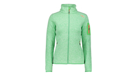 CMP Woman Jacket Damen Strick GREEN TEA-BIANCO 38