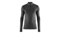 Craft Fuseknit Comfort Zip M BLACK MELANGE XXL