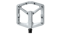 Crankbrothers Stamp 2 Pedale,  Large RAW SILVER