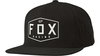 Fox Crest Snapback Hat BLACK ONE SIZE
