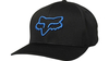 Fox Lithotype Flexfit Hat BLACK/BLUE L/XL