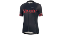 Gore Skyline Jersey Womens BLACK/HIBISCUS PINK 42