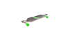 Hudora Longboard Topanga SCHWARZ/GRÜN