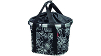 KLICKfix Reisenthel Bikebasket FLEUR SCHWARZ
