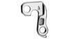 Schaltauge GH-012 inkl. Schrauben SILBER